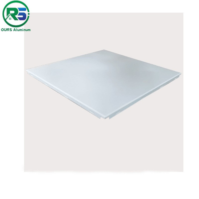 Decorative Suspended Clip In Metal Ceiling Tiles Waterproof Acoustic 600mm*600mm