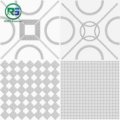 Customied Fireproof Clip In Metal Ceiling TIles Classic Aluminum Design 19mm 25mm Height