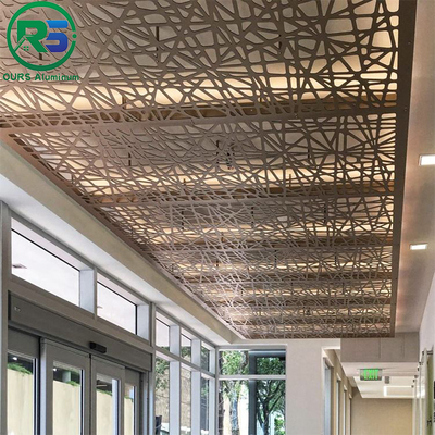 Commercial Aluminum Art Deco Wall Panels Perforated Metal Cladding Facade
