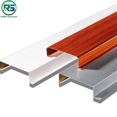 White Suspended Aluminium Strip Ceiling Interior Decoration 100mm 150mm 200mm 300mm