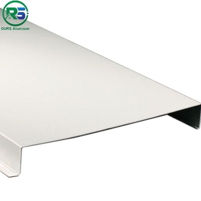 White Suspended Aluminium Strip Ceiling Interior Decoration 100mm 150mm 200mm 300mm