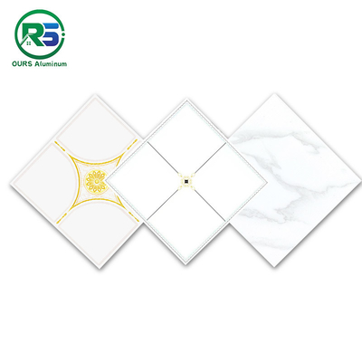 Customied Fireproof Clip In Metal Ceiling TIles Classic Aluminum Design 19mm 25mm Height